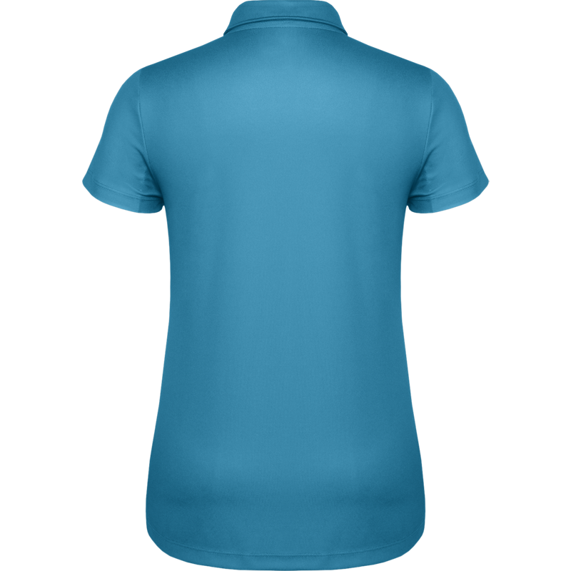 Women Solid Color Side Panel Printed Polo Shirt