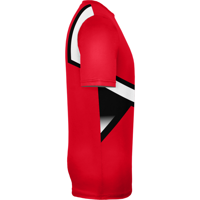 Solid Red Sublimation Printed Tennis Wear Tee